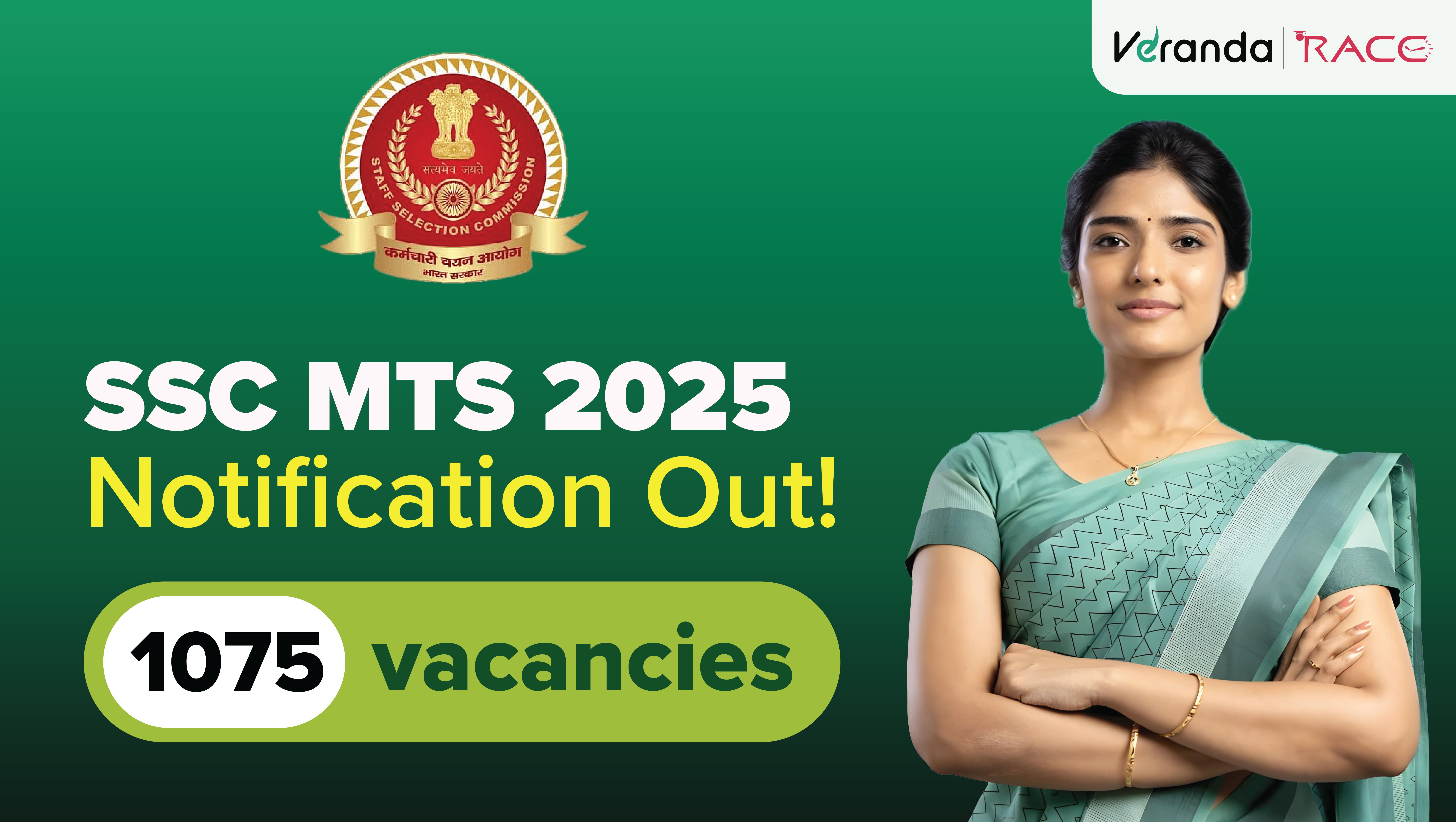 SSC MTS Exam 2025 - 1075 Vacancies - MTS & Havaldar Posts